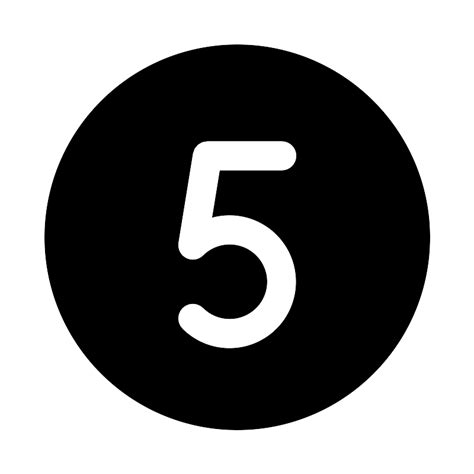 Number Circle Five Fill Vector Svg Icon Svg Repo