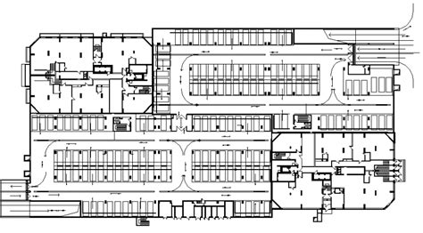 Commercial Building Parking Area Plan Layout File Cadbull