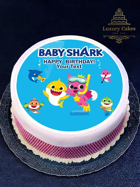 Baby Shark Icing Cake Luxury Cakes 4u