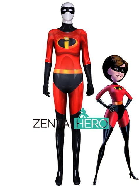 Free Shipping 3d Printed Female The Incredibles 2 Elastigirl Cosplay Costumes Tight Halloween