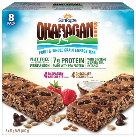 These healthy fruit and nut snack bars were part of our cooking curriculum. Stay Energized On The Go With SunRype Okanagan Energy Bars