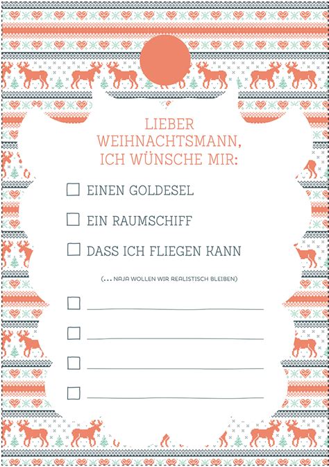 Es ist keine anmeldung notwendig. Weihnachtswunschzettel Zum Ausdrucken | Kalender