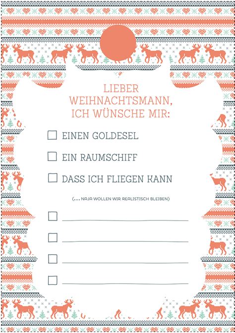 Durch anklicken des bildes öffnet sich die malvorlage im pdf format. Weihnachtswunschzettel Zum Ausdrucken | Kalender