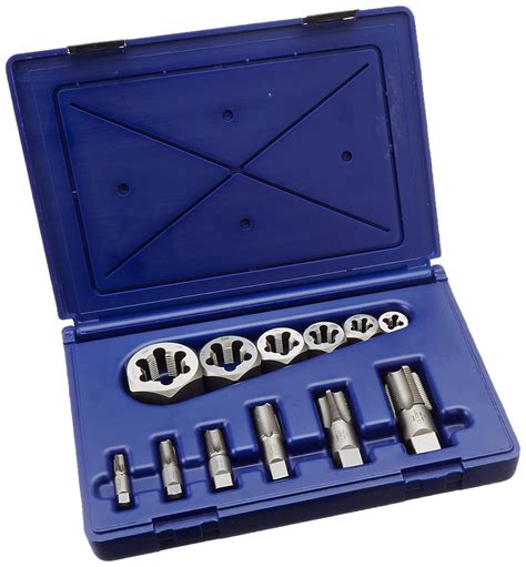 Irwin Industrial Tools 1920 Tap And Hex Rethreading Die Set 12 Piece