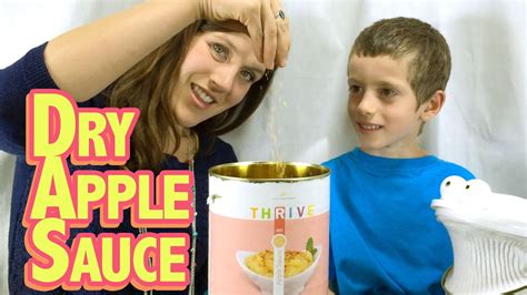 Thrive life should be your first source for healthy, convenient and cost efficient foods. Dry Apple Sauce Review - Thrive Life Food - YouTube