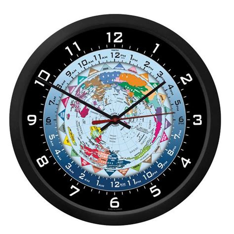 Feature of world clock : 10" World Time Clock - Trintec Industries Inc.