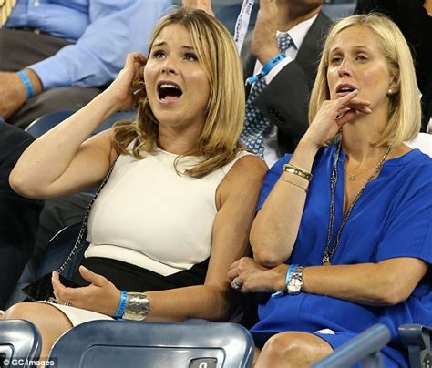 Jenna Bush Sports A Pleated Minidress As She Watches Us Open Quarter