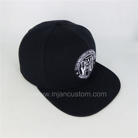 Custom Snapbacks For Sale With Embroidery Logo Flat Brim 6 Panels Style