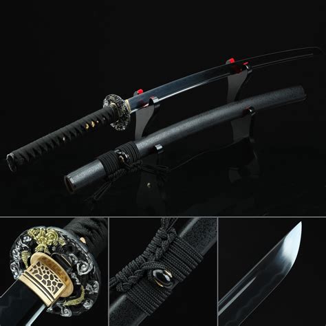 Handmade T10 Carbon Steel Full Tang Real Hamon Japanese Katana Samurai