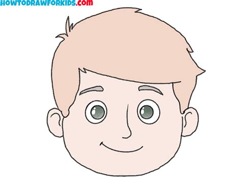 How To Draw A Boy Face Easy Drawing Tutorial For Kids