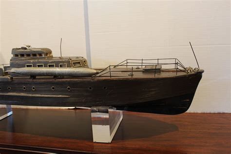French Marine Model Military Ship Circa 1950s For Sale At