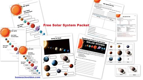 Free Planets Of The Solar System Worksheets Homeschool Den