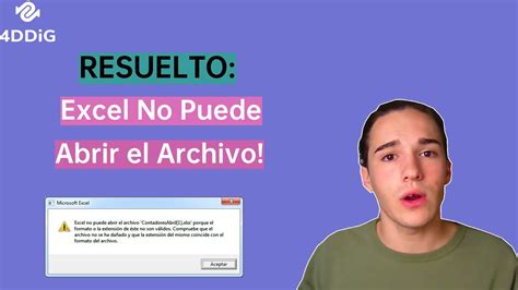 6 Soluciones Al Excel No Puede Abrir El Archivo Youtube