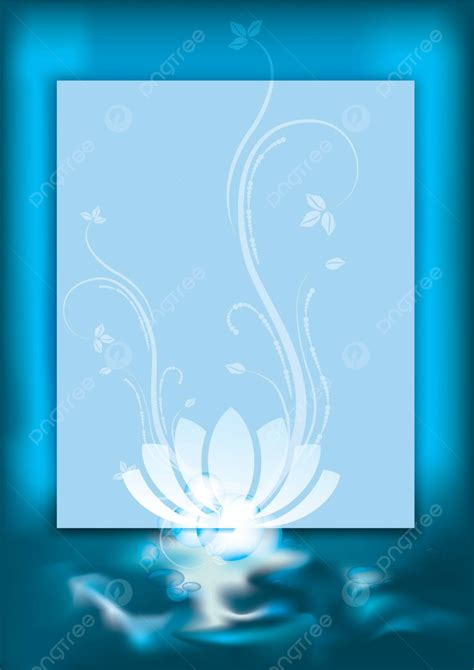 Blue Spa Background Zen Lotus Lifestyle Vector Zen Lotus Lifestyle