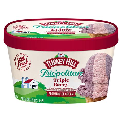 Save On Turkey Hill Premium Ice Cream Trio Politan Triple Berry Order