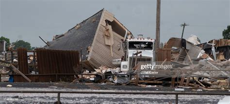 A Semi Truck Sits Among The Rubble After A Tornado Struck The News