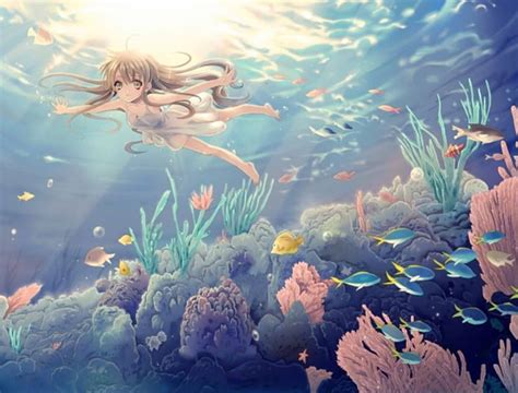 Anime Ocean Scenery