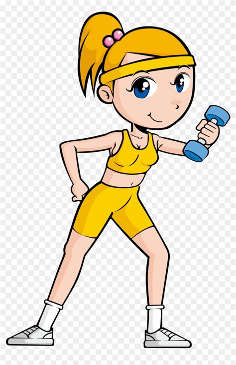 Children Exercise Clip Art Cartoon Person Doing Exercise Hd Png