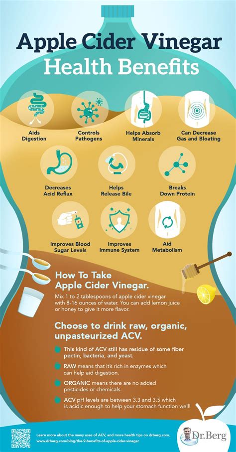 The 9 Benefits Of Apple Cider Vinegar Infographic Artofit