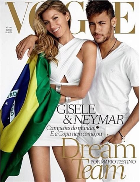 Total Pro Sports Neymar And Gisele Bündchen Appear Together On Brazilian Vogue Cover Ahead Of