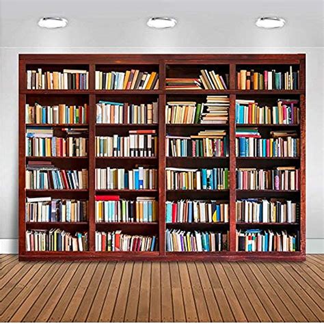 Bookshelf Home Library Zoom Background Wallpaper Home Library