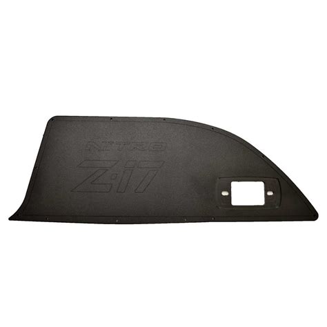 Nitro Boat Curved Bow Panel 184234 Z17 Black Starboard