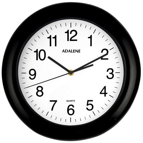 Adalene 13 Inch Large Non Ticking Silent Wall Clock Decorative Battery