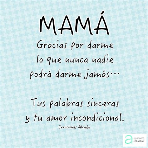 Frases pensamientos y citas Para mama Día de las madres Síguenos Facebook creaciones