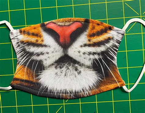 Tiger Face Mask Includes Filters And Adjustable Straps Etsy