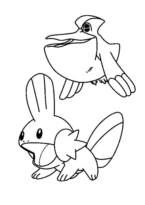 Coloriage Pokémon Bekipan Et Gobou