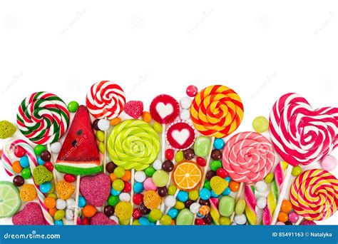 Colorful Candies And Lollipops Stock Image Image Of Lollipop