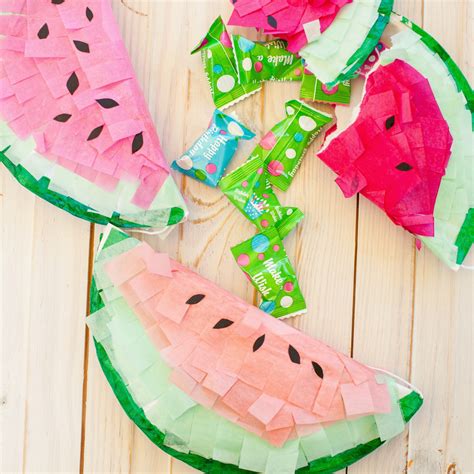 Diy Watermelon Pinata Craft Box Girls