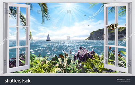 Beautiful View From The Window Stock Photo 178128008 Shutterstock