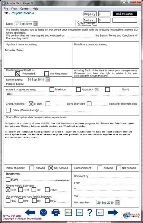 Ascii characters only (characters found on a standard us keyboard); Riyad Bank LC Form Download