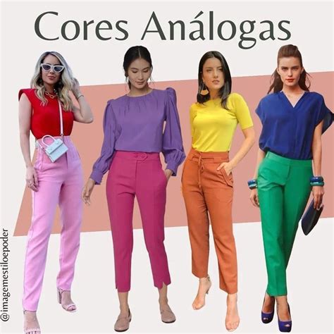 MODA BELEZA BLOG on Instagram CORES ANÁLOGAS São cores vizinhas no círculo cromático e juntas