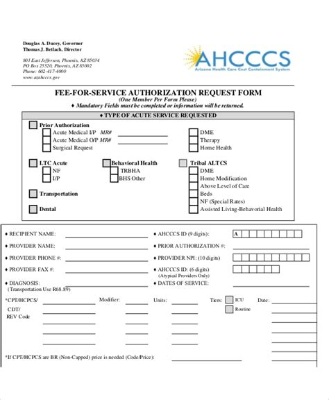 Free 10 Sample Authorization Request Forms In Ms Word Pdf
