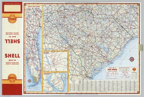 Shell Highway Map Of South Carolina David Rumsey Historical Map