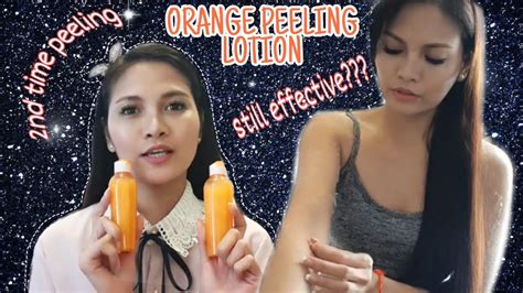 How To Do Skin Body Peeling At Home Orange Peeling Lotion Review Youtube