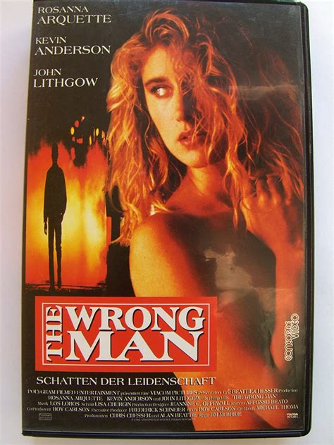 The Wrong Man Vhs Rosanna Arquette Kevin Anderson John Lithgow