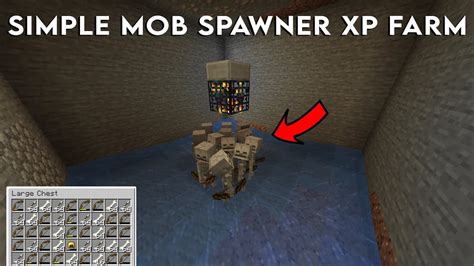 Simple Zombie And Skeleton Mob Spawner XP Farm In Minecraft