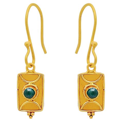 K Yellow Gold Diamond Ruby Earrings For Sale At Stdibs