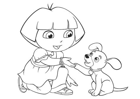 Sandra has just given birth to three now you see the three girls wishing to play with their new brother while ace is shying away from his. Girl With Puppy coloring pages to download and print for free