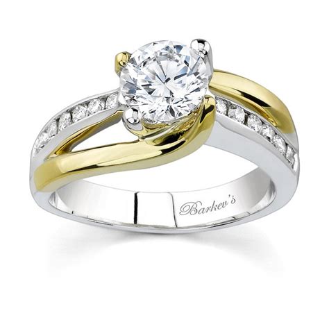 Barkevs Two Tone Engagement Ring 6990ly