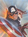 Alex Ross SIGNED Marvelocity Captain America Giclee on Canvas Limited ...