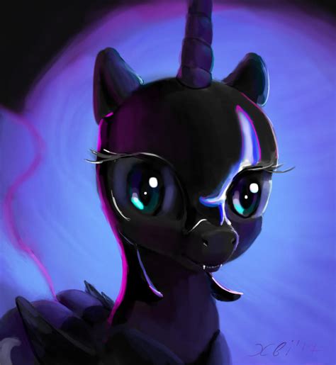 Nightmare Moon Portrait By Xbi On Deviantart