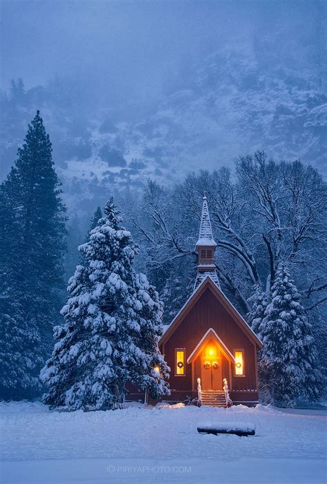 Yosemite Chapel California The Magic Of Christmas Memories