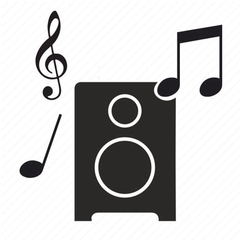 Hifi Music Note Speaker Icon