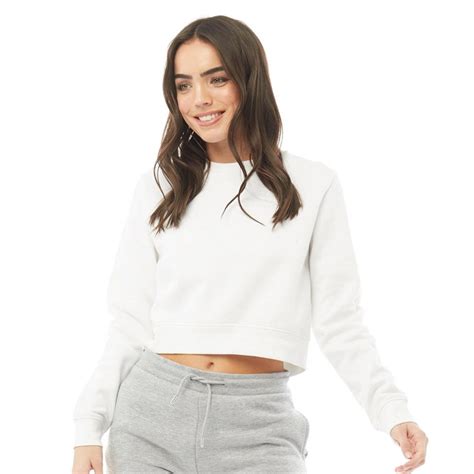 Buy Fluid Womens Cottonrecycled Polyester Fleece Cropped Crew Neck