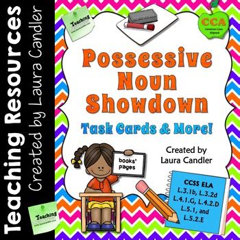 To make a noun possessive, add apostrophe and s ('s) . Possessive Nouns Task Cards and Game by Laura Candler | TpT