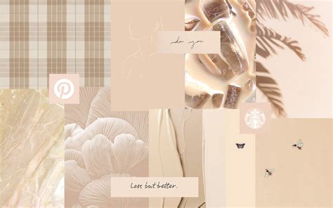beige aesthetic macbook screensaver   desktop wallpaper art